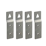 PALAZZOLI - SERIE TAIS CUBE SET 4 STAFFE DI FISSAGGIO INOX PER FISSAGGIO QUADRO A PARETE