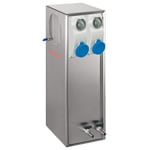 PALAZZOLI - BS-SMART torrette in acciaio inox aisi 316L 360x895x276 per moli con 4 prese fisse interbloccate + 4 rubinetti classe II  IP56