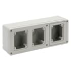 PALAZZOLI - SERIE TOPTER CASSETTA DA PARETE 3 PRESE INDUSTRIALI IN ORIZZONTALE 115X290 IP55