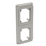PALAZZOLI - topTER flangia per il montaggio di 2 prese fisse industriali topter o calotte per prese civili IP66/IP67