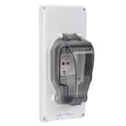 PALAZZOLI - topTER prese fisse per spina mobile, flangia 103x230 con 1 domestica presa fissa 2P+T 10/16A P30/17 230V foro Ã˜4/4.8 IP65