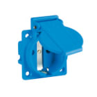 PALAZZOLI - topTER presa fissa da incasso BS1363 uk 13A 200-250V con flangia 50x50 IP54