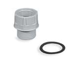 PALAZZOLI - UNI adattatore per tubo M20X1,5 con foro filetto a passo metrico PG16