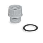 PALAZZOLI - UNI adattatore per tubo M25X1,5 con foro filetto a passo metrico PG21