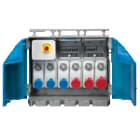 PALAZZOLI - ASC energybox quadro con armadio 4 prese fisse interbloccate 2x 16A 2P+T 230V/2x 16A 3P+T 380-415V cb IP65