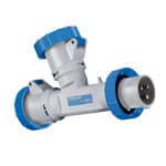 PALAZZOLI - MULTIPLAY moltiplicatore mobile 2 uscite con spina 3P+N+T 16A 200/346-240/415V 50-60Hz 6h IP67