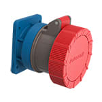PALAZZOLI - X-CEE PRESA PANNELLO DIRITTA ALTE PRESTAZIONI 2P+T 63A 400V 9H IP66/67/68/69