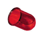 PALAZZOLI - RINO diffusore di ricambio in policarbonato rosso per fanali cilindrici plafoniere 40W