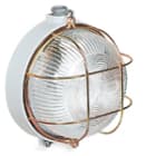 PALAZZOLI - RINO plafoniera in alluminio 75W 1 portalampada E27 pressacavo 1/2" gabbia IP66