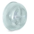 PALAZZOLI - GLOBO TONDO DI RICAMBIO PER PLAFONIERE TONDE 100W TRASPARENTE RIGATO