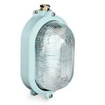 PALAZZOLI - PLAFONIERA OVALE GRANDE IN OTTONE UNAV- 2135 ATTACCO E27 INGRESSI 2XM24X1,5