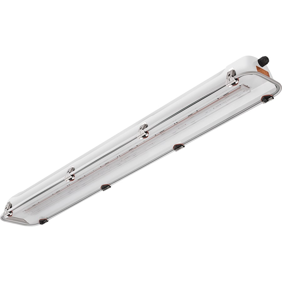 PALAZZOLI - SERIE RINOLED-EX PLAFONIERA L1300 ACCIAIO VETRO 75W CONCENTRANTE IP65/IP66 3G2D