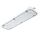 PALAZZOLI - SERIE RINOLED PLAFONIERA L690 ACCIAIO VETRO 26W EMERGENZA 1H DIFFONDENTE IP66