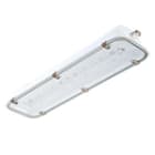 PALAZZOLI - SERIE RINOLED PLAFONIERA L690 ACCIAIO VETRO 26W EMERGENZA 1H DIFFONDENTE IP66