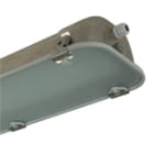 PALAZZOLI - SERIE RINOLED PLAFONIERA L690 ACCIAIO VETRO 40W EMERGENZA 1H DIFFONDENTE IP66