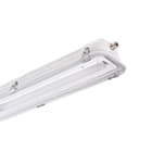 PALAZZOLI - SERIE RINO NV PLAFONIERA NAVALE ACCIAIO ZINCATO VERNICIATO-POLICARBONATO TRASPARENTE L690MM EMERGENZA 1H  PER TUBI T5 1+1X24W