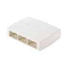 PANDUIT - THE MINI-COM SURFACE MOUNT BOX IS PLENUM CBXQ6AW-A