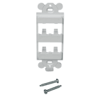 PANDUIT - IL BEZEL DEL MODULO ACCETTA QUATTRO MODU CFG4WH