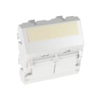 PANDUIT - ADATTATORE 45 X 45 MM CON DUE INSERTI MO