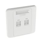 PANDUIT - THE MINI-COM 86MM X 86MM FACEPLATE ACCEP CFPL86F2SAW