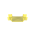 PANDUIT - THE FIBERRUNNER 12X4 4-WAY CROSS FITTING FRFWC12X4LYL