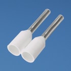 PANDUIT - COVERED FERRULES, SINGLE WIRE WHITE DIN