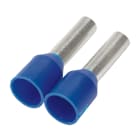 PANDUIT - COVERED FERRULES, SINGLE WIRE BLUE DIN E