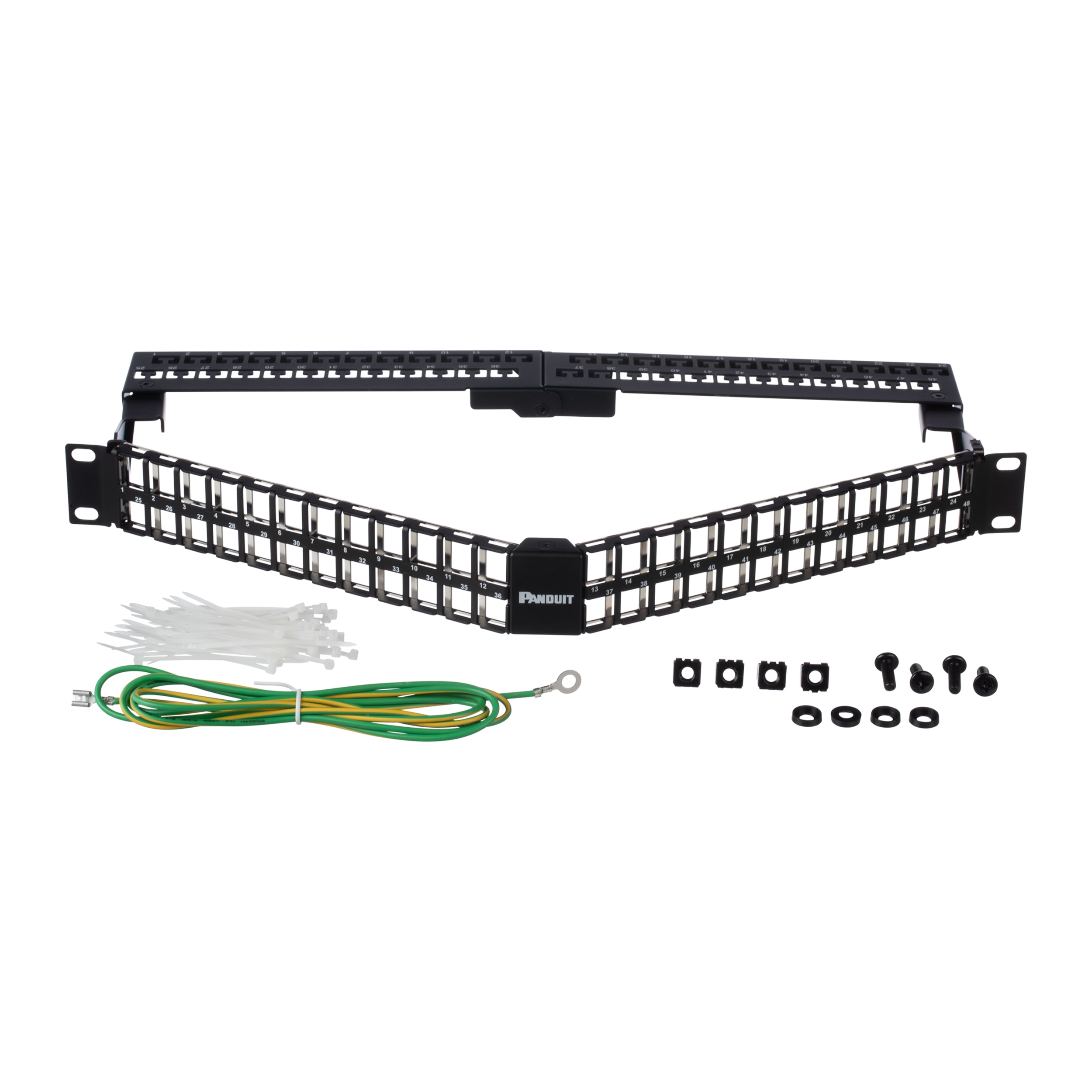 PANDUIT - THE KEYSTONE SHIELDED ANGLED PATCH PANEL