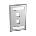 PANDUIT - PLACCA IN ACCIAIO INOX A 2 POSIZIONI