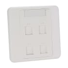 PANDUIT - THE NETKEY 86MM X 86MM FACEPLATE ACCEPTS