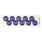 PANDUIT - SIMBOLO ISO, CERCHIO 25 MM, BIANCO/BLU,
