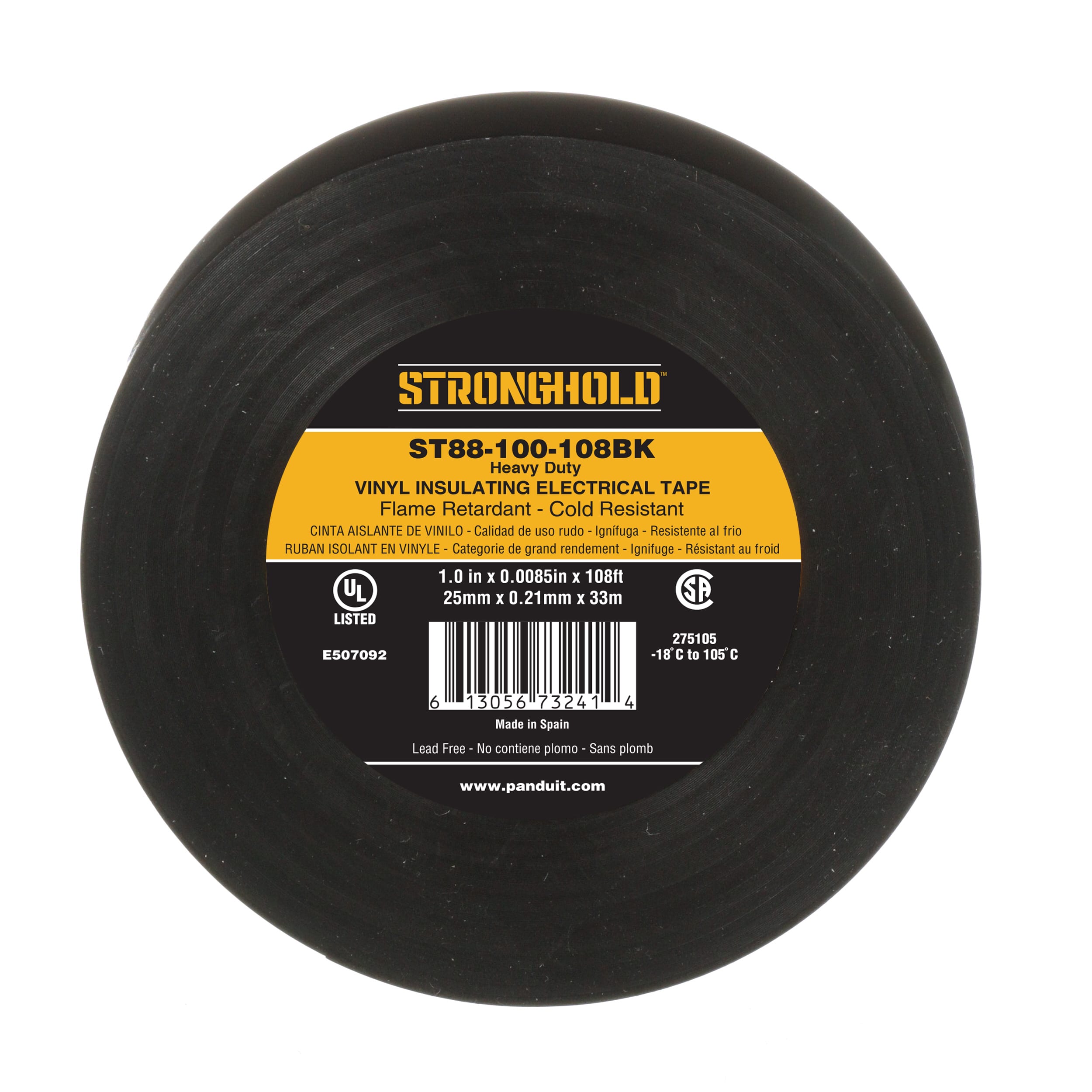 PANDUIT - STRONGHOLD ST88-100-108BK HEAVY DUTY PVC ST88-100-108BK