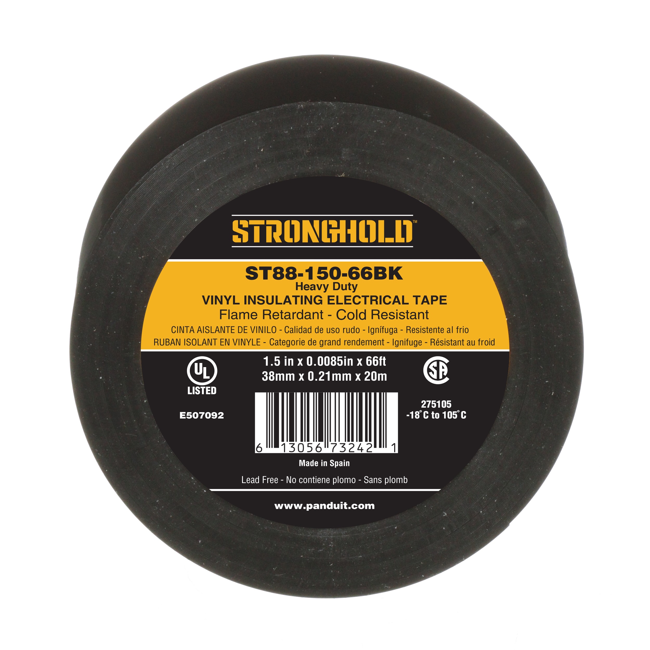 PANDUIT - STRONGHOLD ST88-150-66BK HEAVY DUTY PVC ST88-150-66BK