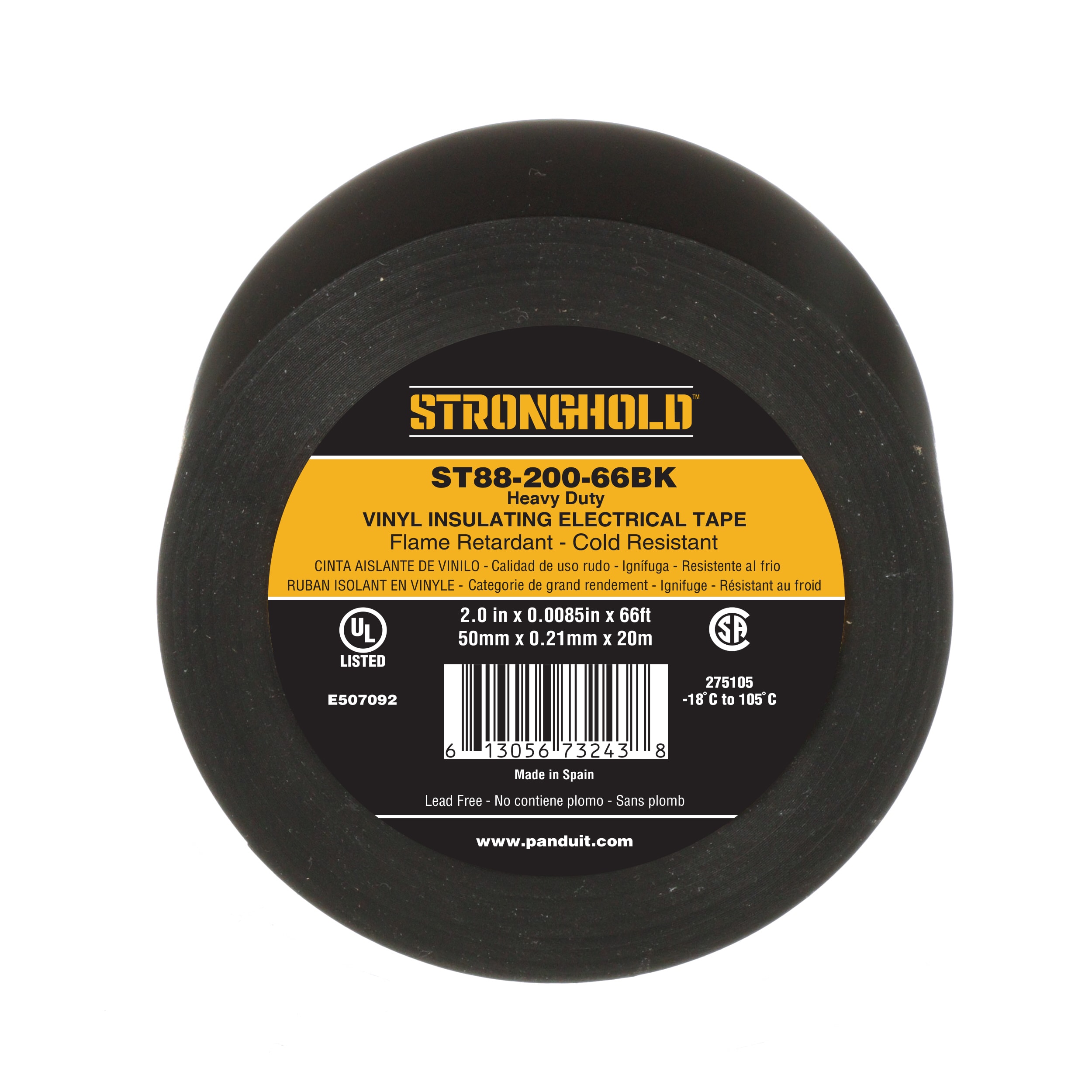 PANDUIT - STRONGHOLD ST88-200-66BK HEAVY DUTY PVC ST88-200-66BK