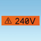 PANDUIT - BLACK ON ORANGE, REFLECTIVE TAPE. T100X000RUC-BK