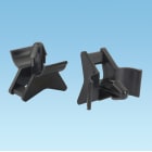 PANDUIT - WINGED PUSH BARB CABLE TIE MOUNT, BLACK,