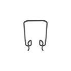 PANDUIT - THE WYR-GRID SNAP-ON SIDEWALL BRACKET IS WGSW6BL