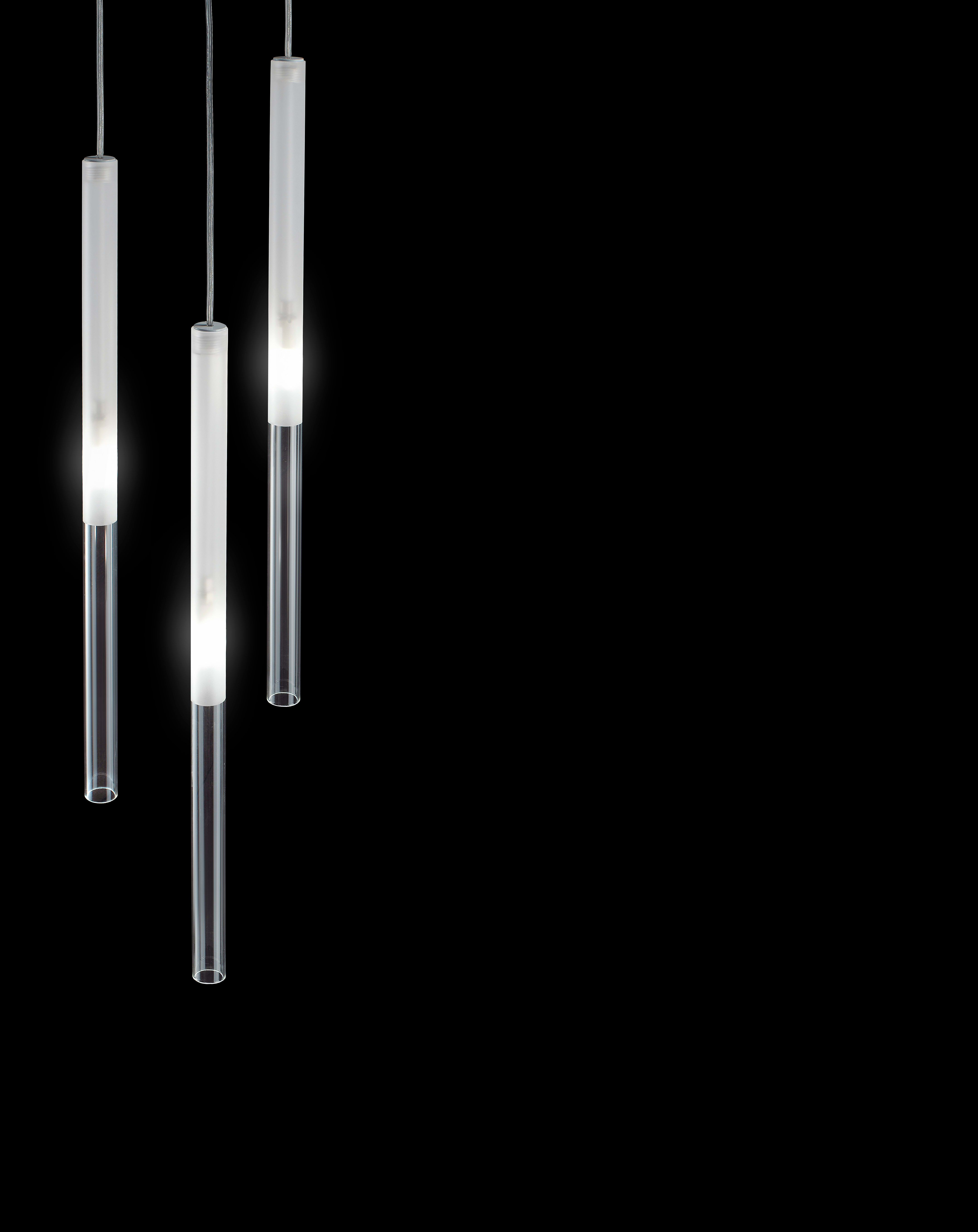 PANZERI CARLO - CANDLE: SOSP. BIANCO NOLED PORTALAMP