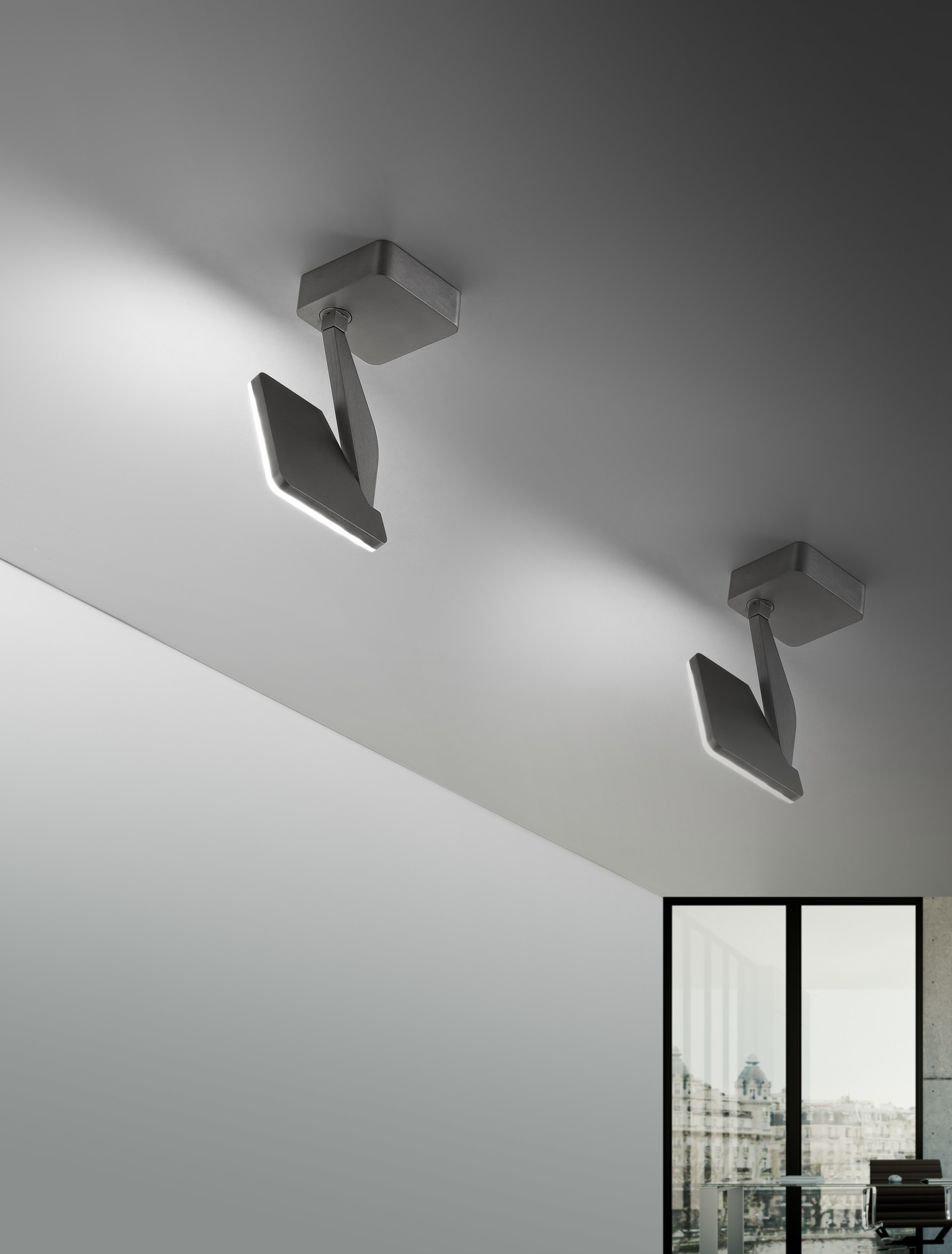 PANZERI CARLO - JACKIE: SOFFITTO TITANIO 3000K CRI80
