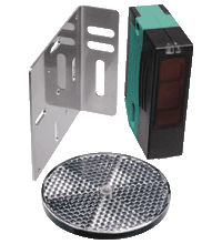 PEPPERL + FUCHS FA - Sensore retroriflettente RLK29-55/59/116-Set.