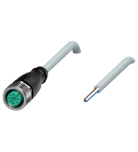 PEPPERL + FUCHS FA - Cavo femmina V1-G-3M-PUR, cavo di lunghezza 3 metri con connettore femmina V1-G-PUR.