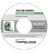 PEPPERL + FUCHS FA - Software di configurazione VAZ-SW-SIMON+ e VAZ-SW-SIMON+.