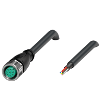 PEPPERL + FUCHS FA - Presa per cavo schermata V19-G-BK35M-PUR-U/ABG, lunghezza 35 metri.