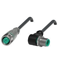 PEPPERL + FUCHS FA - Cavo di collegamento V1-G-E2-BK0,6M-PUR-U-V1-W.