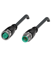PEPPERL + FUCHS FA - Cavo di collegamento schermato V1-G-BK2M-PUR-U/ABG-V1-G.