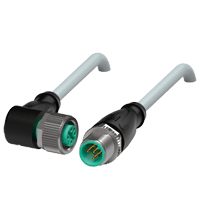 PEPPERL + FUCHS FA - Cavo di collegamento schermato V15-W-3M-PUR-ABG-V15-G.
