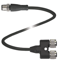 PEPPERL + FUCHS FA - Cavo di collegamento a Y V1-G-T-BK1,5M-PUR-A-V1-G.
