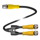 PEPPERL + FUCHS FA - Cavo di collegamento a Y V1-GS-3/7M-T-0,6M-PUR-A-V1-G.