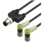 PEPPERL + FUCHS FA - Cavo di collegamento a Y V1-W-E2-BK1M-PUR-A-T-V1-G.