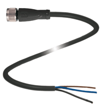 PEPPERL + FUCHS FA - Cavo femmina V1-GB-BK3M-PUR-U e V1-G-B-BK3M-PUR-U.